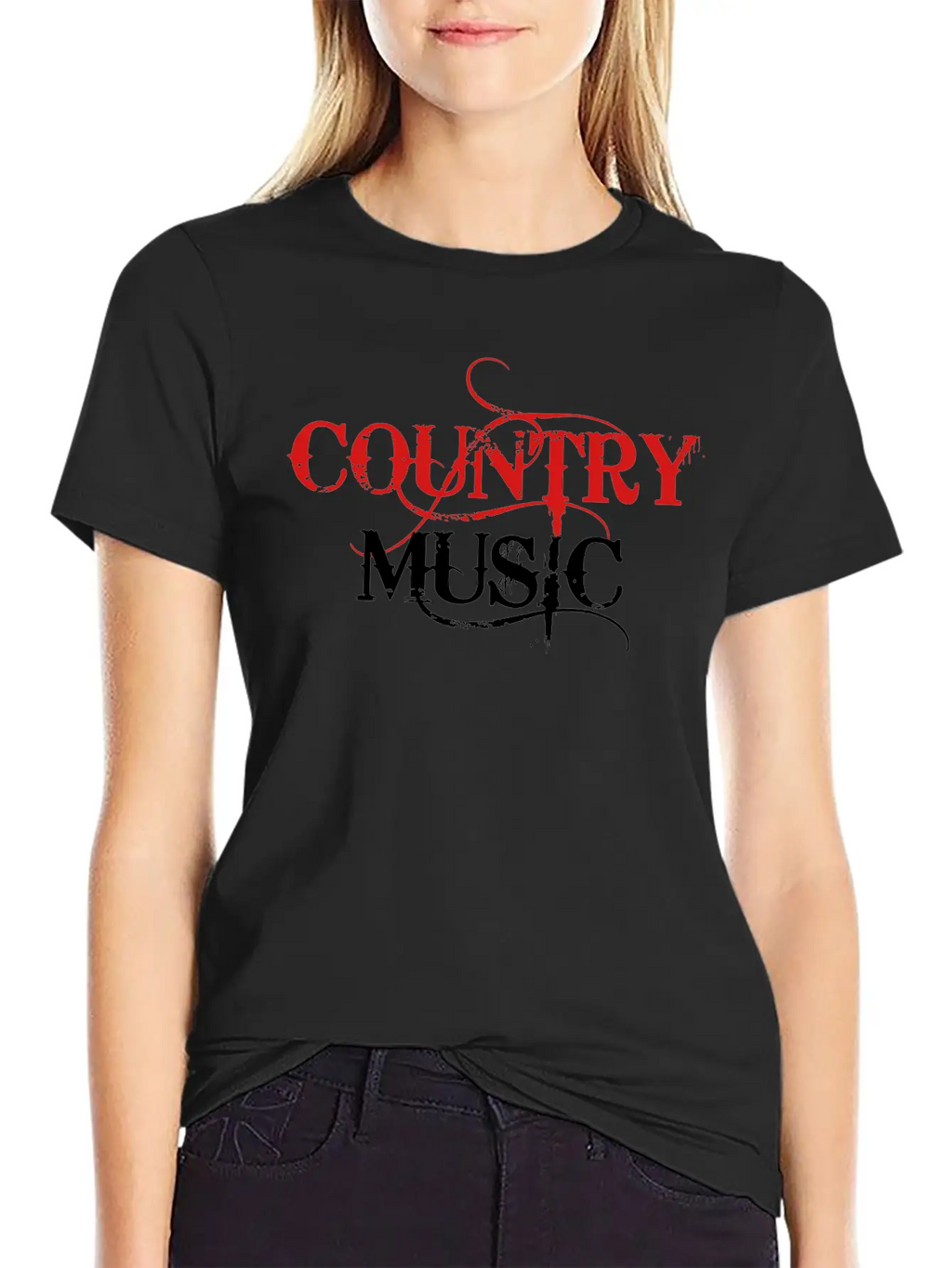 Country Music ! Basic Graphic T-Shirt – Daily Comfort In Soft Cotton