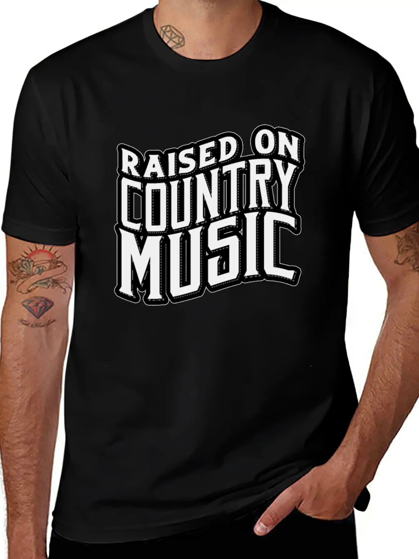 Country Music Modern Fit Casual T-Shirt – Clean And Versatile Design