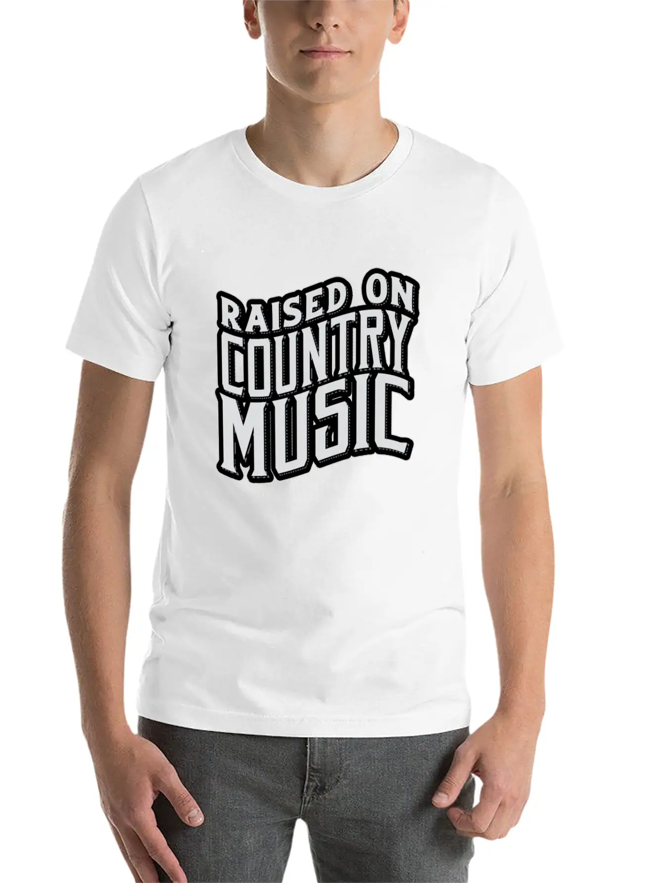 Country Music Modern Fit Casual T-Shirt – Clean And Versatile Design