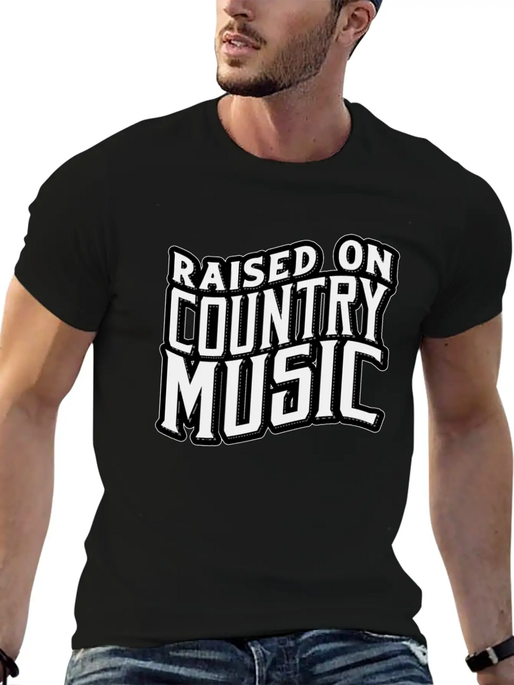 Country Music Modern Fit Casual T-Shirt – Clean And Versatile Design