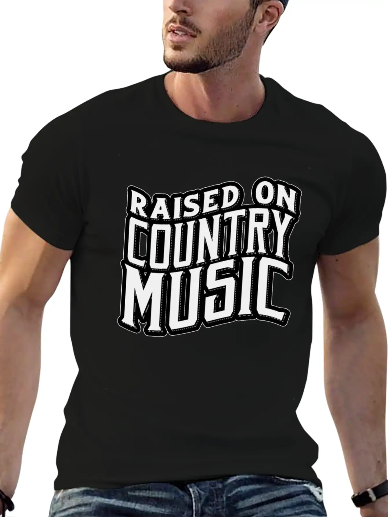 Country Music Modern Fit Casual T-Shirt – Clean And Versatile Design