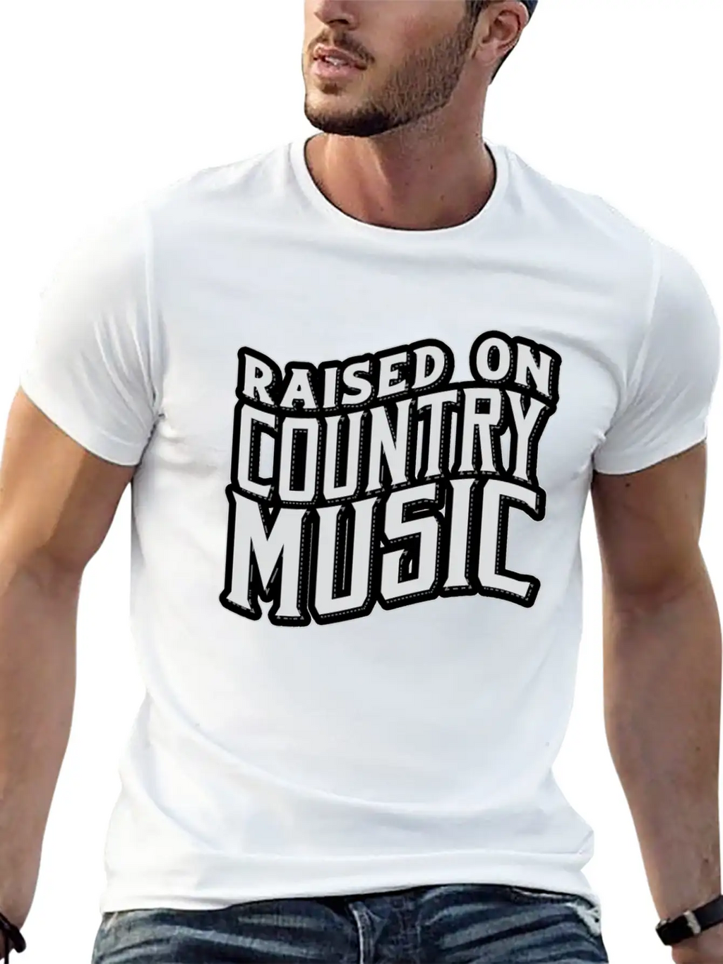 Country Music Modern Fit Casual T-Shirt – Clean And Versatile Design