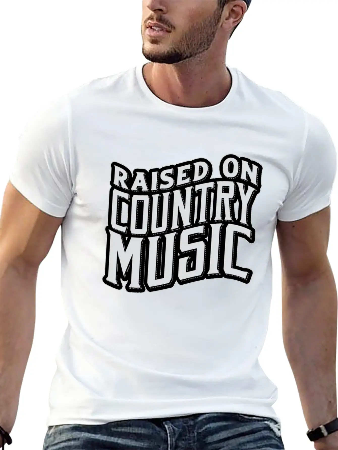 Country Music Modern Fit Casual T-Shirt – Clean And Versatile Design