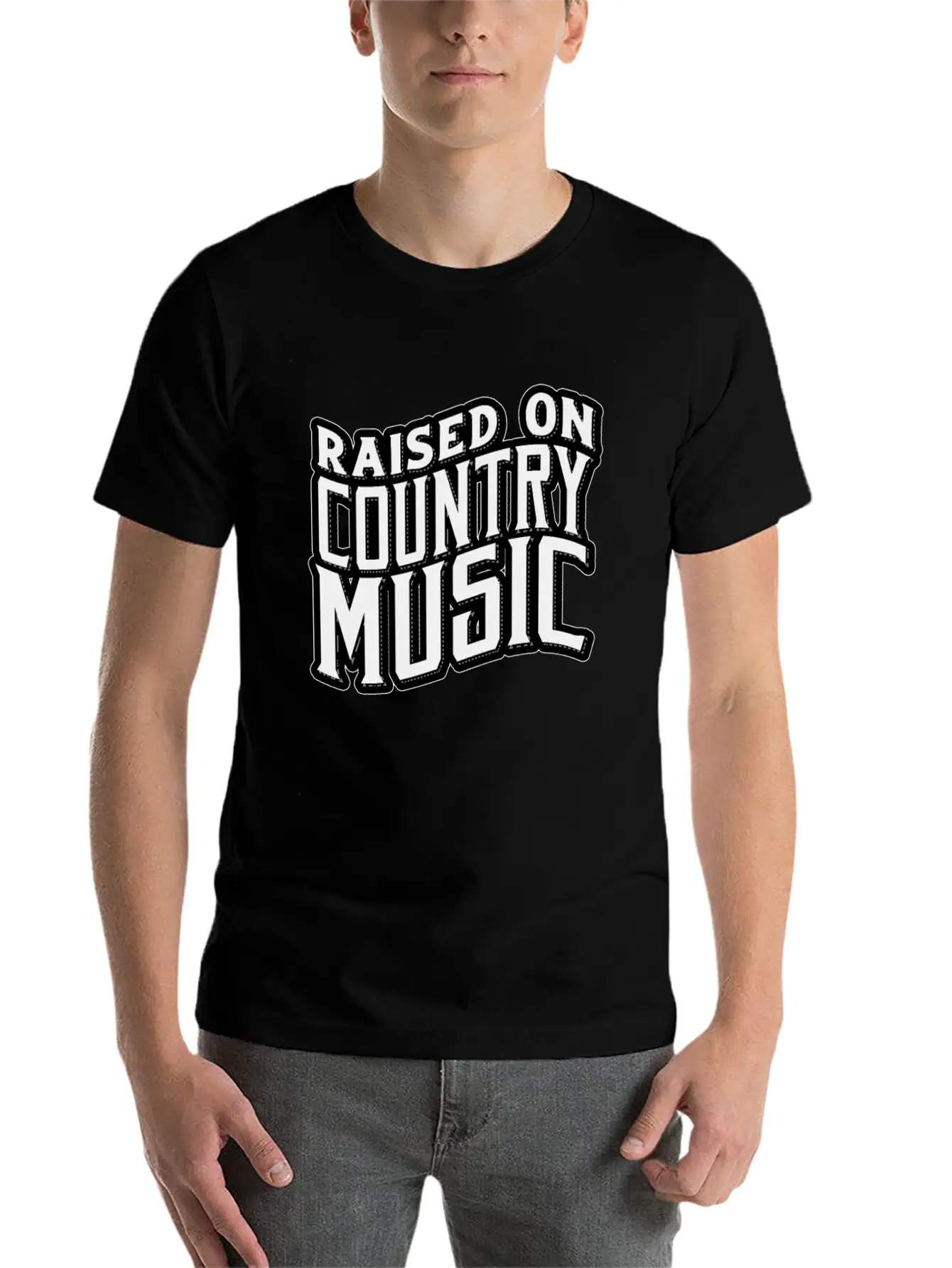 Country Music Modern Fit Casual T-Shirt – Clean And Versatile Design