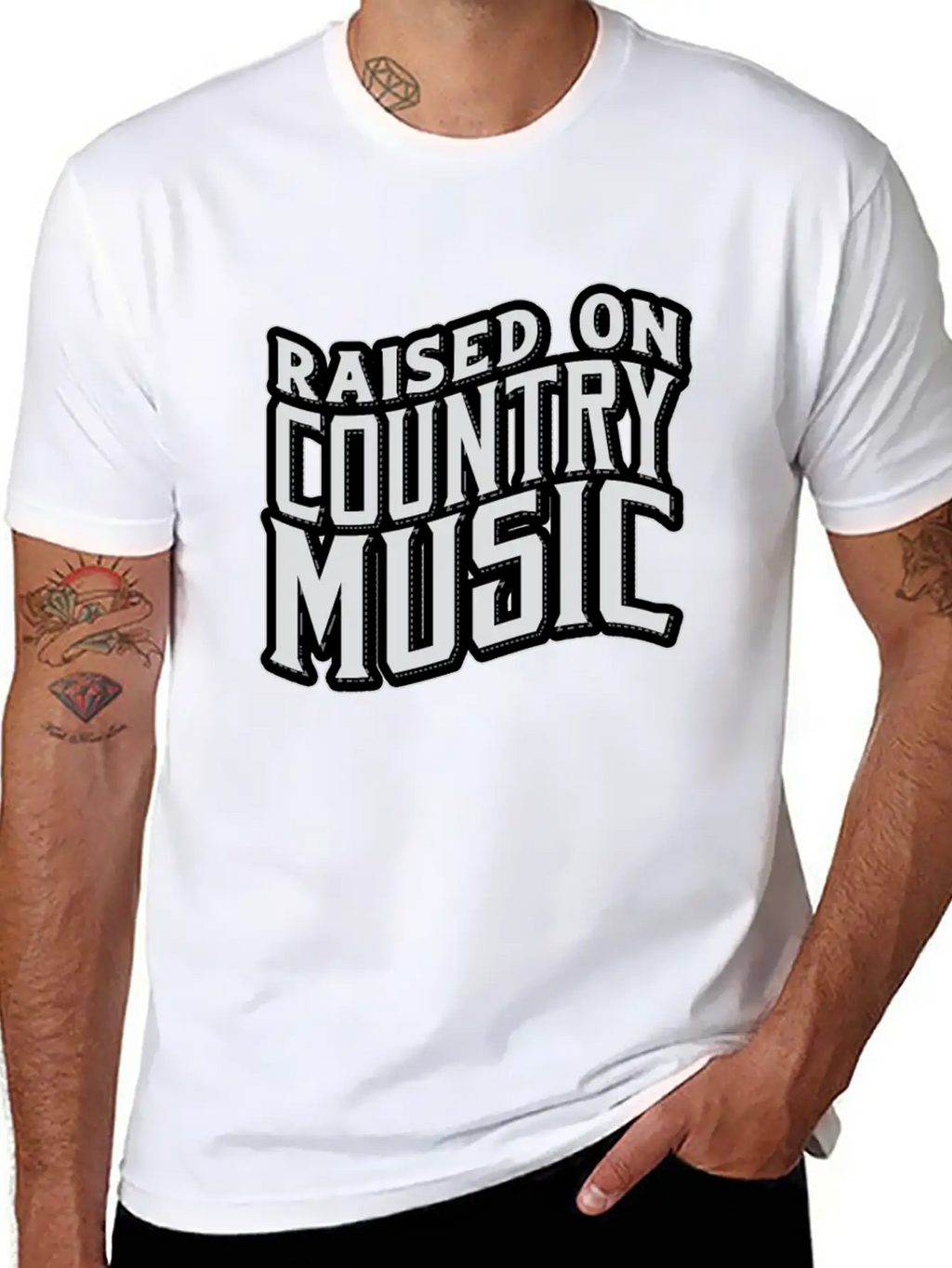 Country Music Modern Fit Casual T-Shirt – Clean And Versatile Design