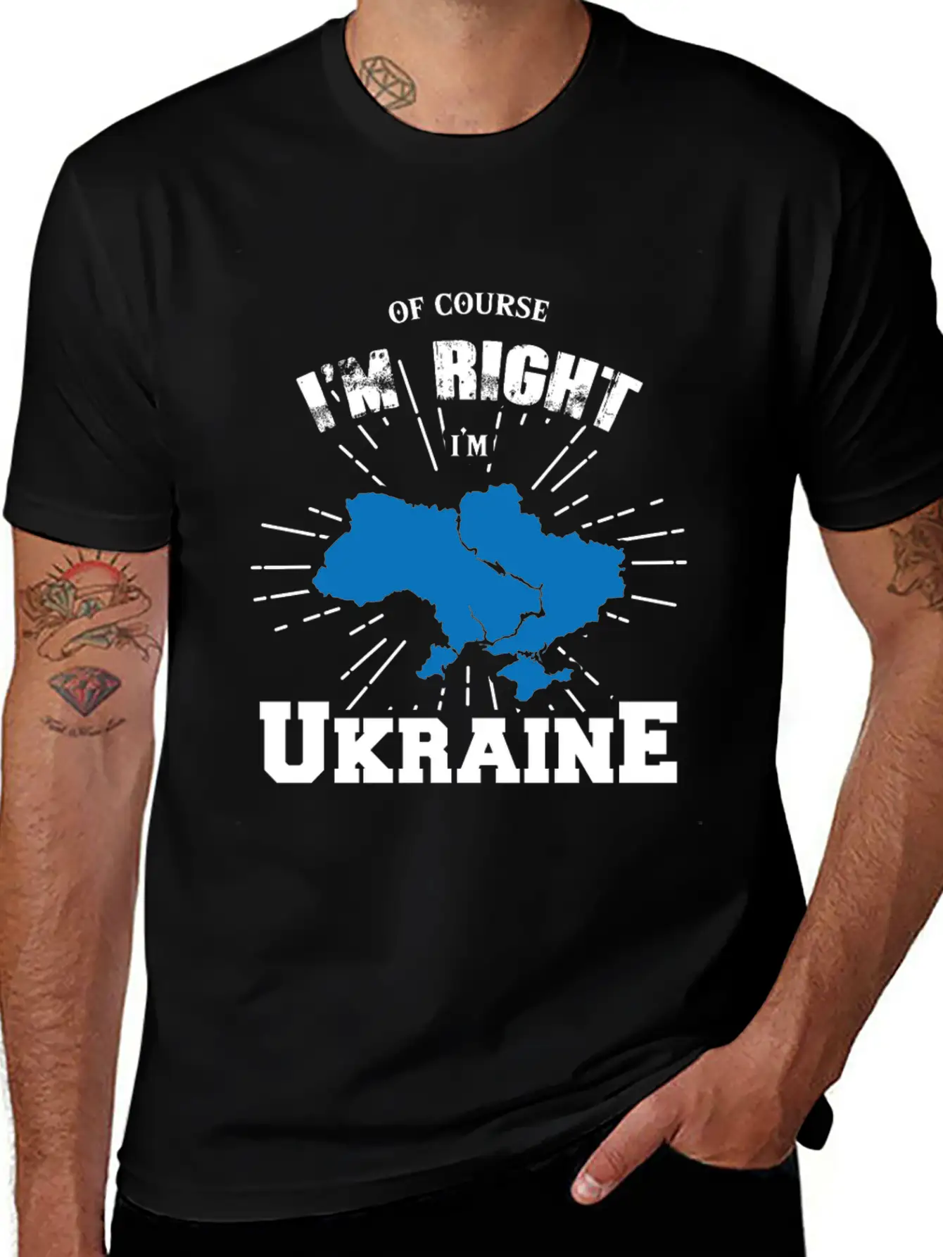 Country Shirt - Ukraine Breathable Graphic T-Shirt – Perfect For Casual Days