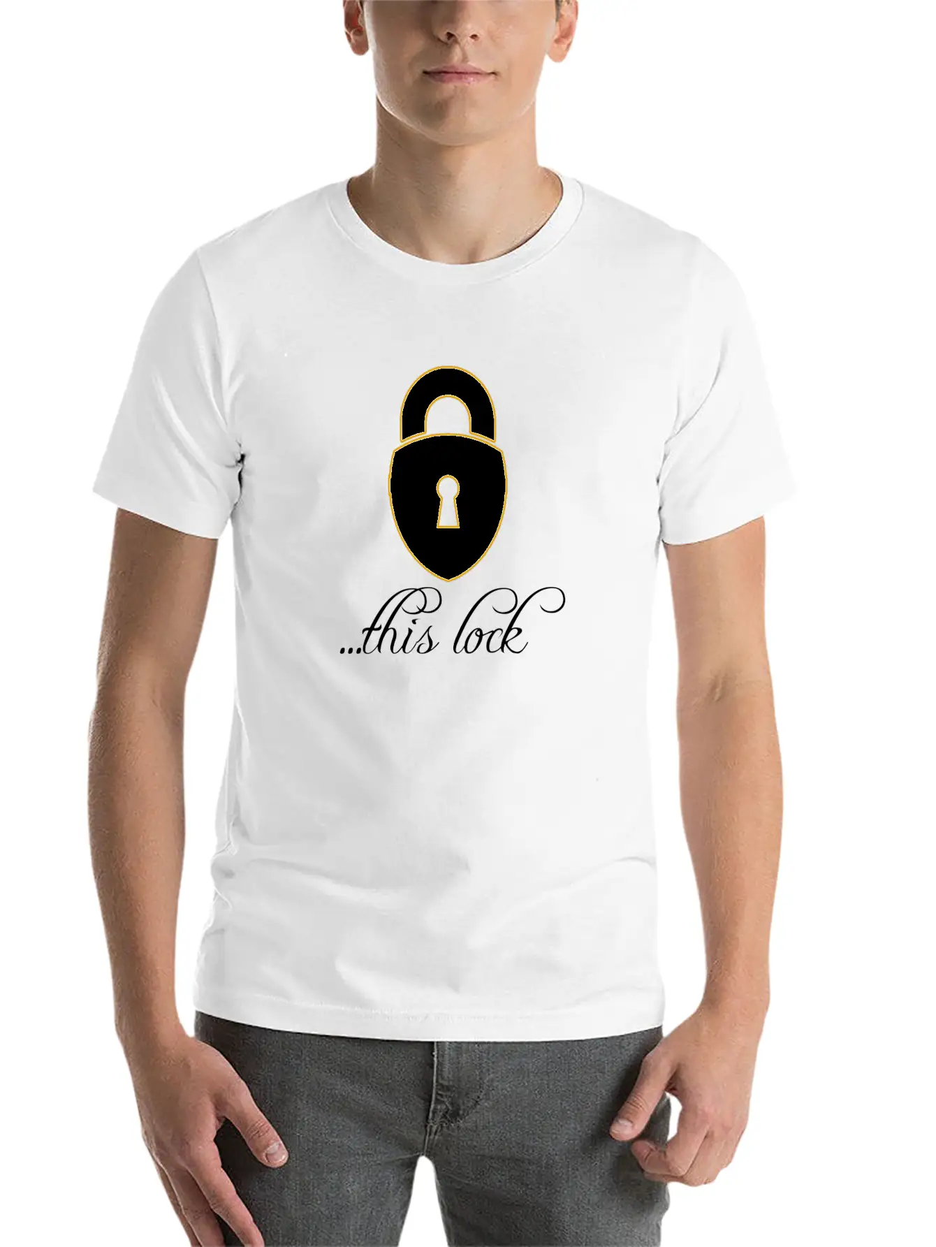 Couple Key To This Lock Timeless Short Sleeve Tee – Comfy And Minimalist Design