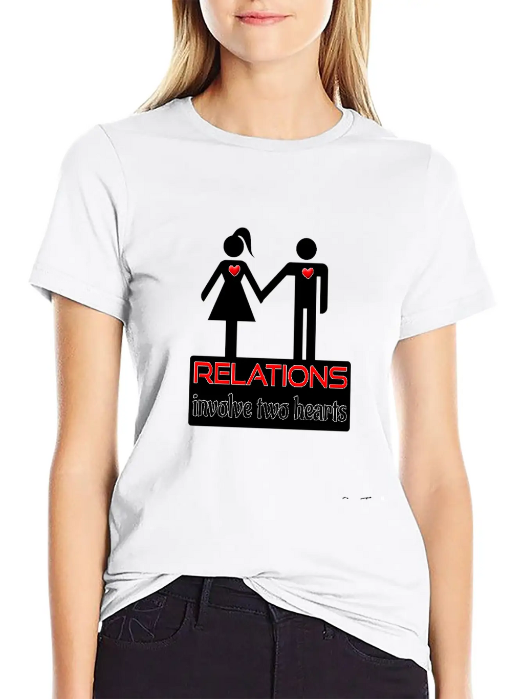Couples-relations-wht Unisex Casual T-Shirt – Clean Design For Daily Comfort