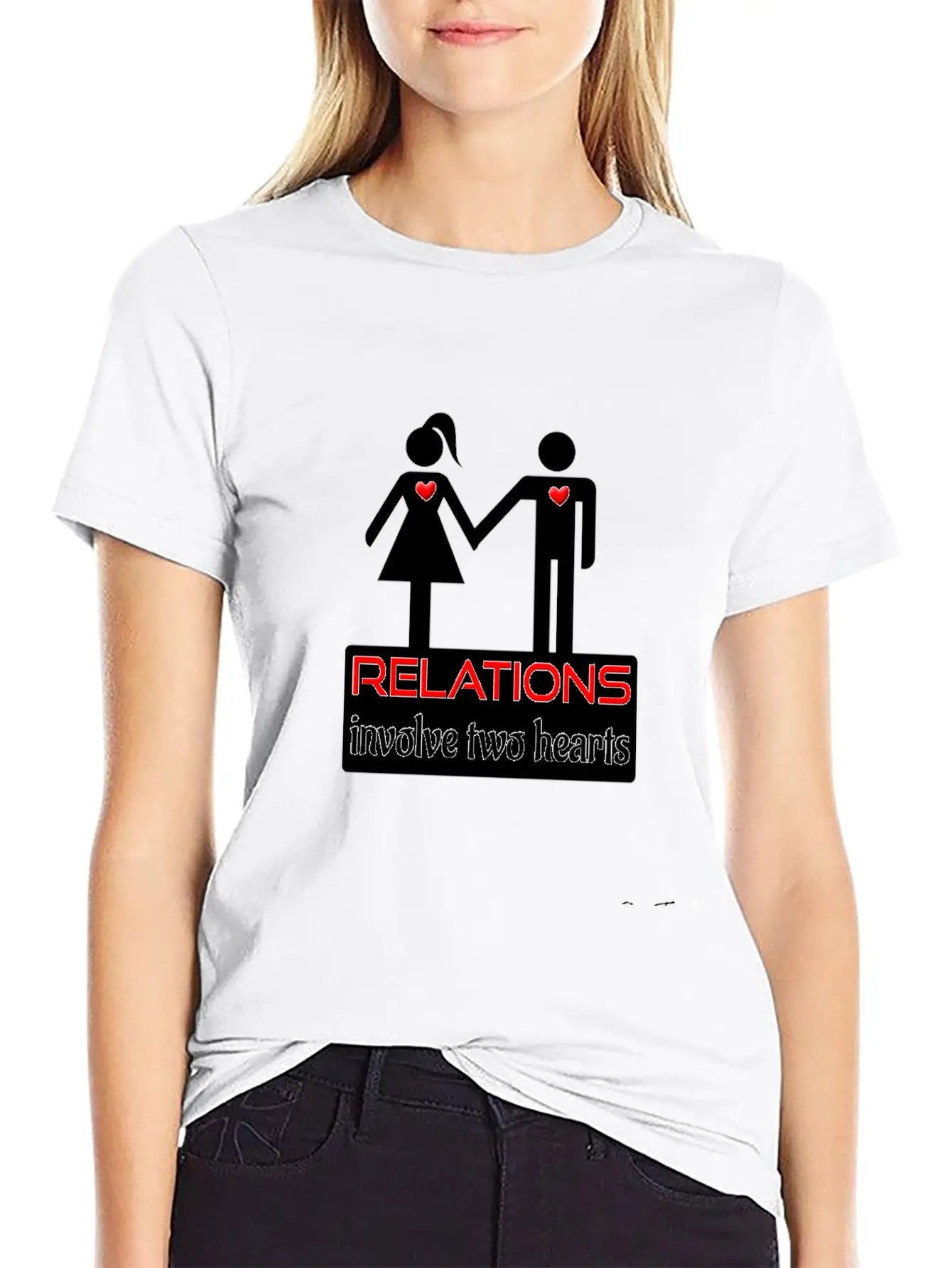Couples-relations-wht Unisex Casual T-Shirt – Clean Design For Daily Comfort