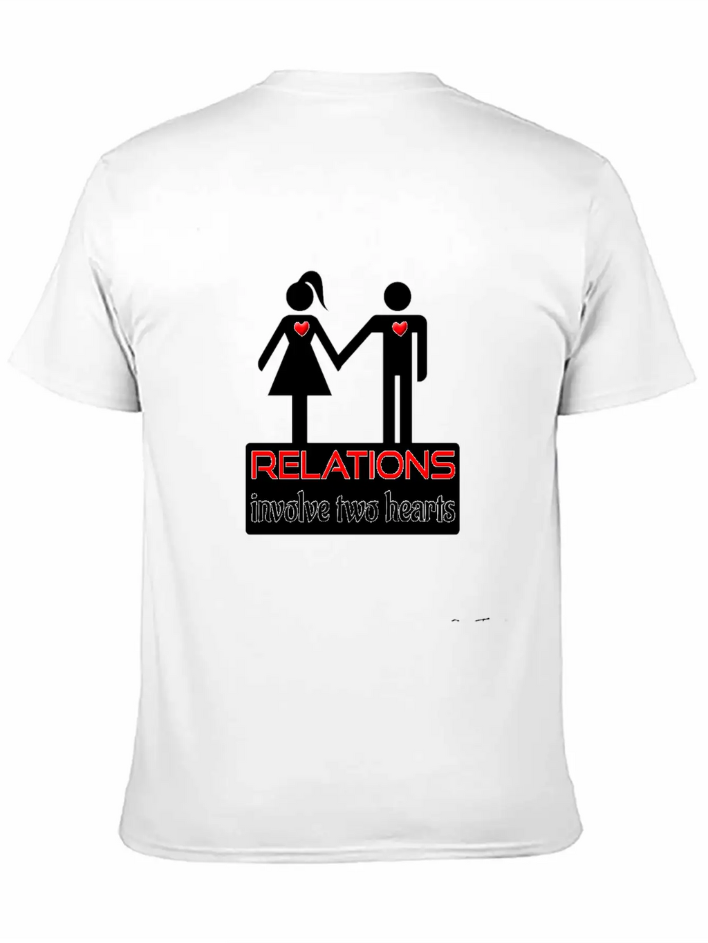 Couples-relations-wht Unisex Casual T-Shirt – Clean Design For Daily Comfort