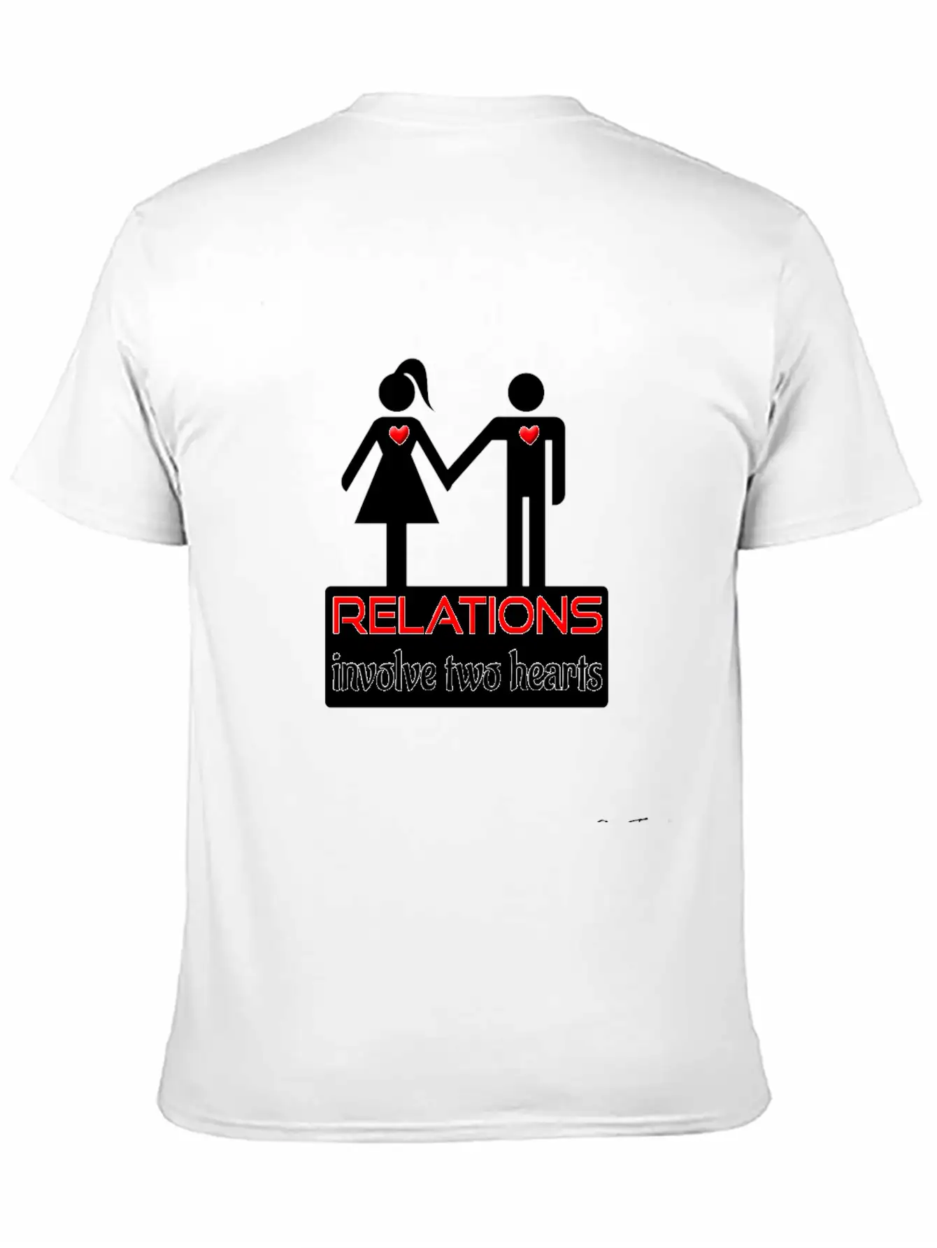 Couples-relations-wht Unisex Casual T-Shirt – Clean Design For Daily Comfort