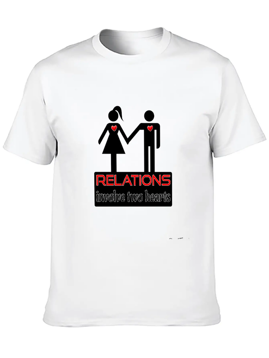 Couples-relations-wht Unisex Casual T-Shirt – Clean Design For Daily Comfort
