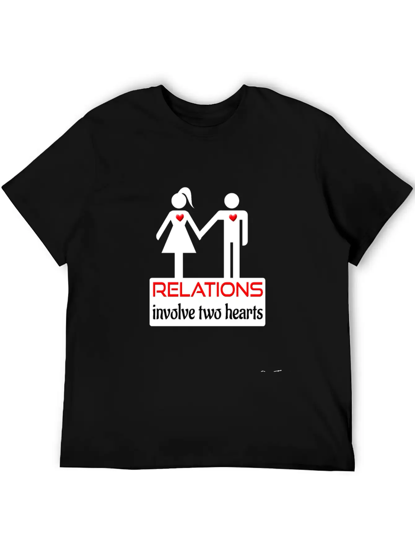 Couples-relations-wht Unisex Casual T-Shirt – Clean Design For Daily Comfort