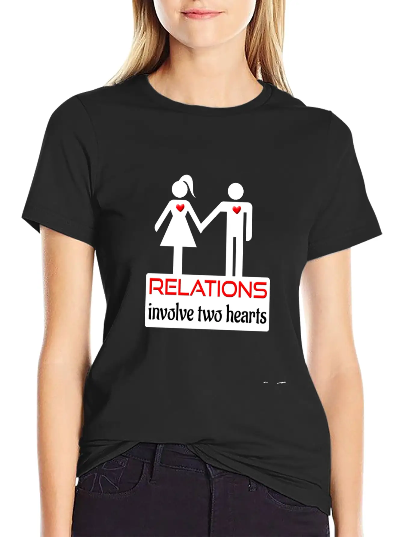 Couples-relations-wht Unisex Casual T-Shirt – Clean Design For Daily Comfort