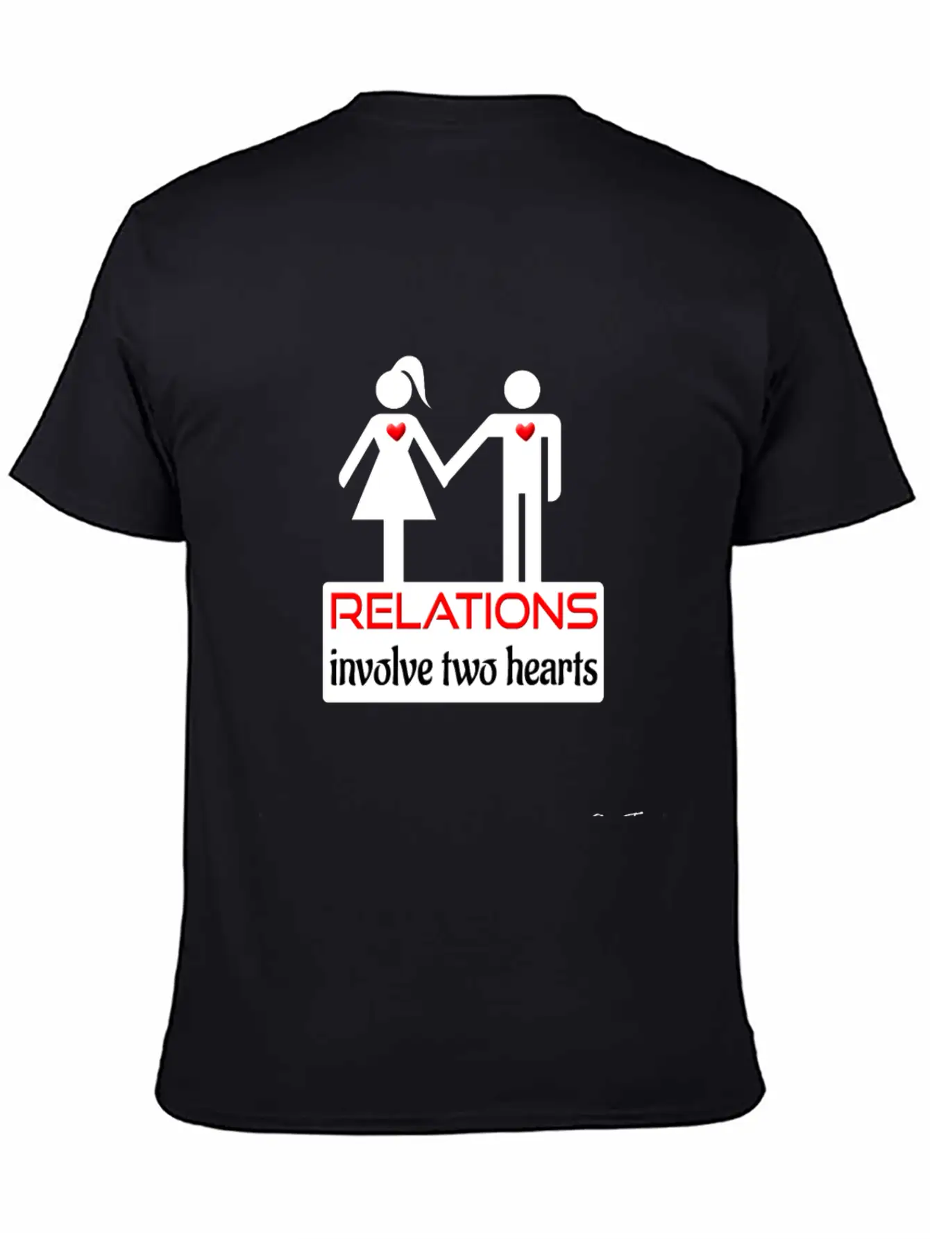 Couples-relations-wht Unisex Casual T-Shirt – Clean Design For Daily Comfort