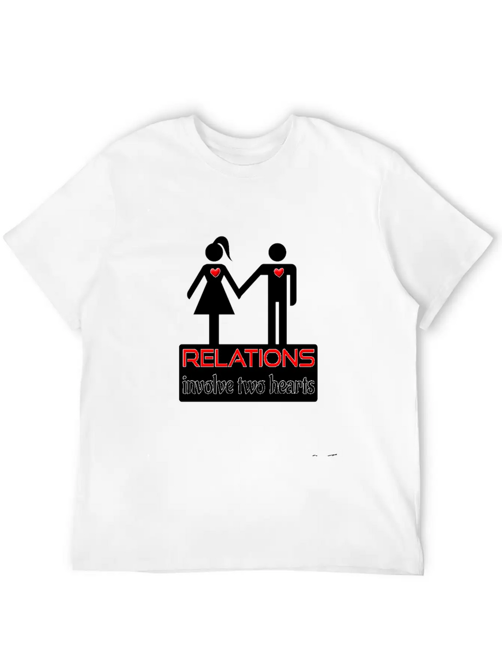 Couples-relations-wht Unisex Casual T-Shirt – Clean Design For Daily Comfort