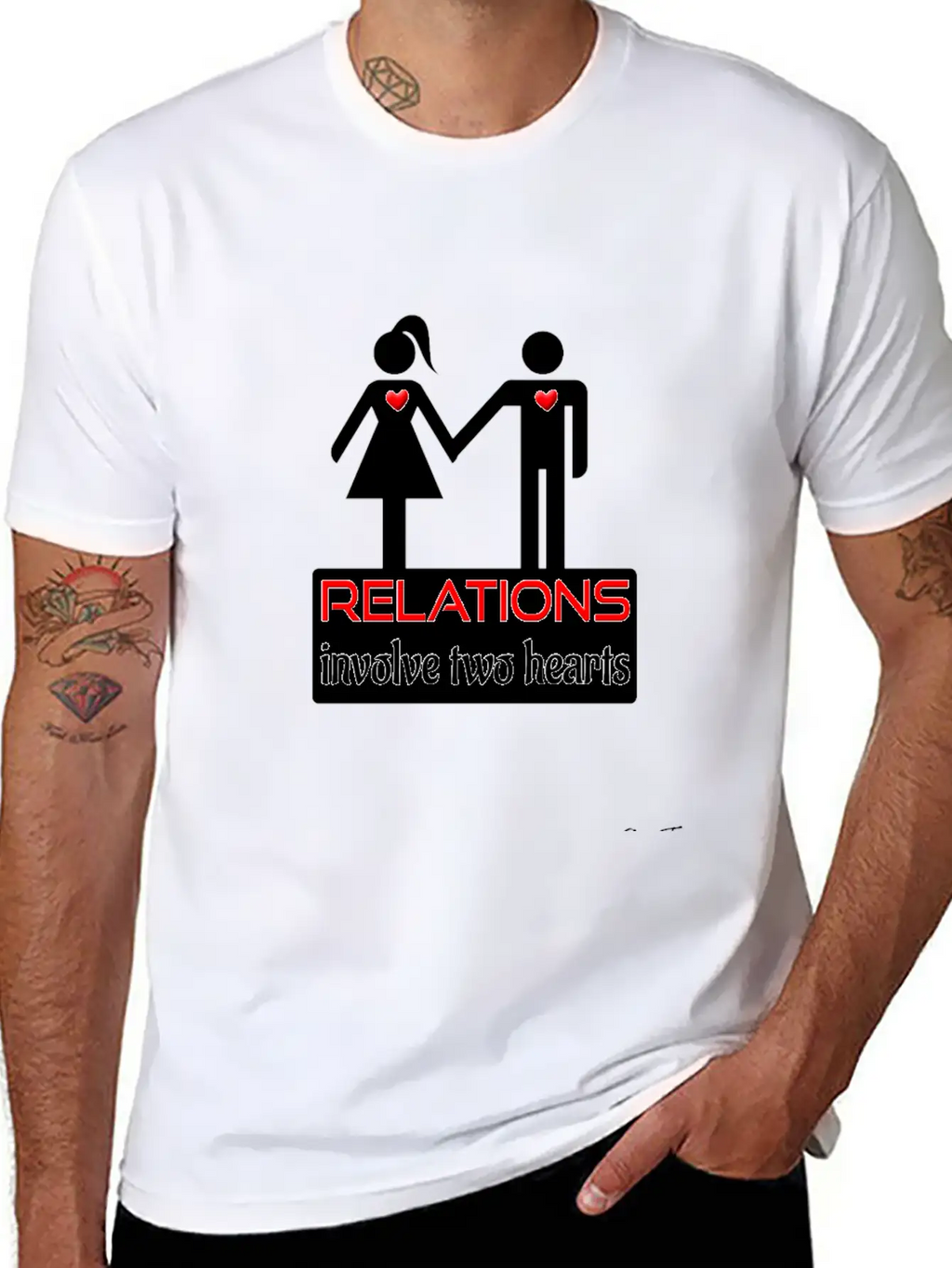 Couples-relations-wht Unisex Casual T-Shirt – Clean Design For Daily Comfort