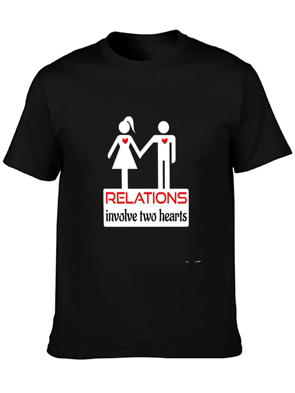 Couples-relations-wht Unisex Casual T-Shirt – Clean Design For Daily Comfort