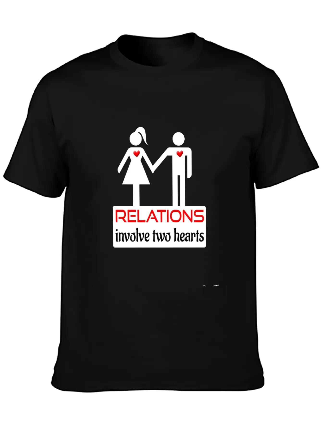Couples-relations-wht Unisex Casual T-Shirt – Clean Design For Daily Comfort
