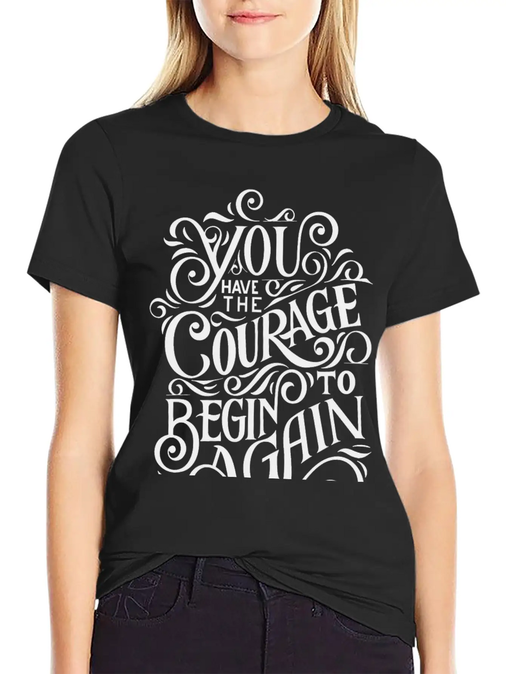 COURAGE Breathable Graphic T-Shirt – Perfect For Casual Days