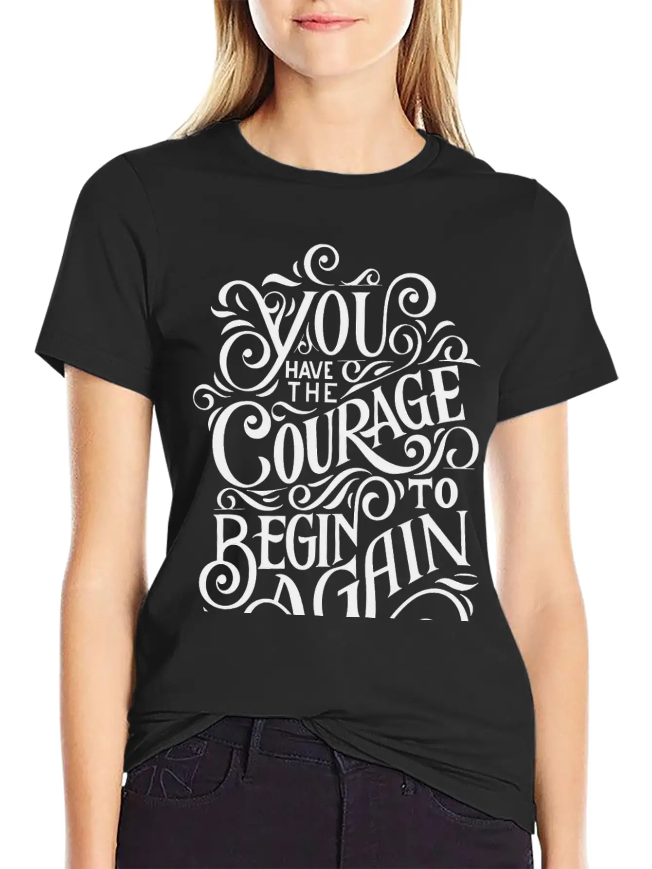 COURAGE Breathable Graphic T-Shirt – Perfect For Casual Days