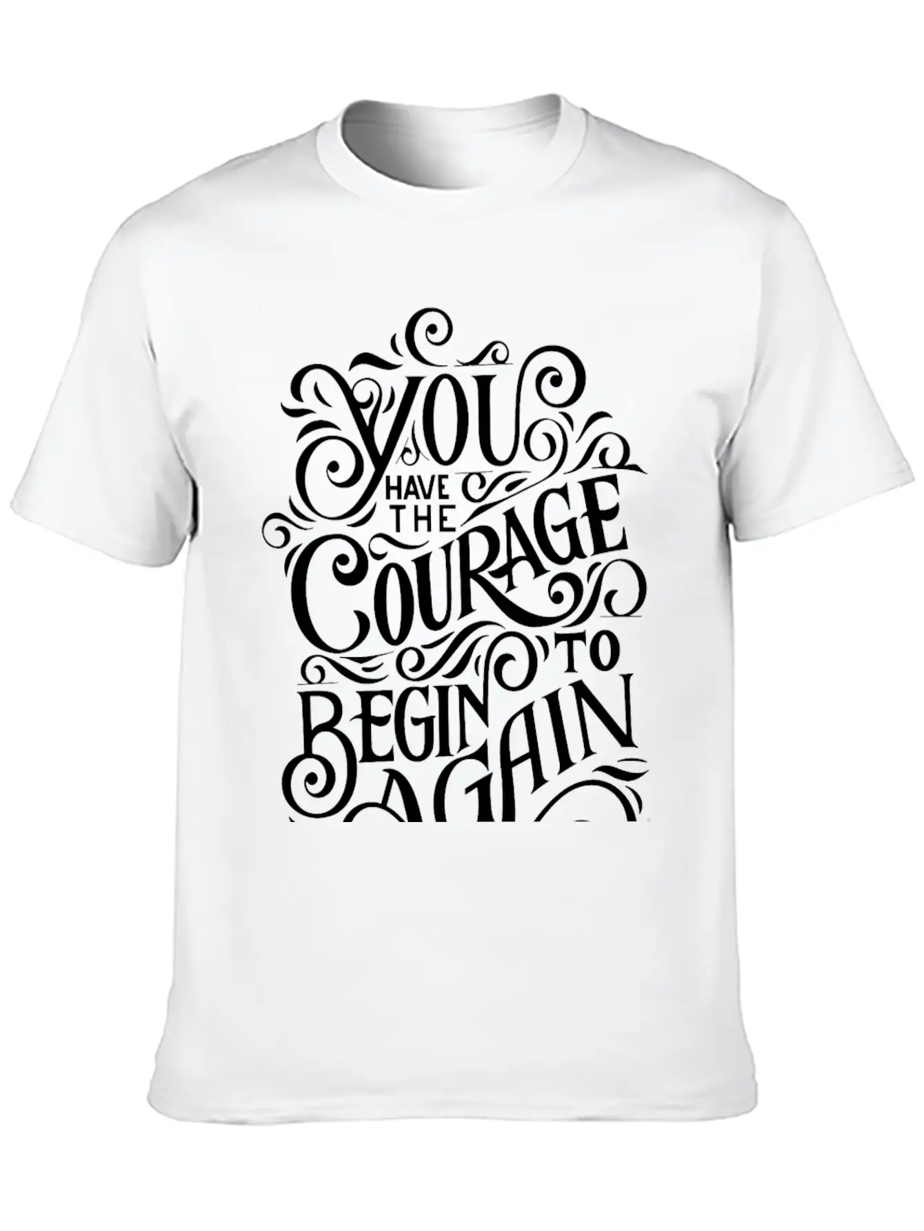 COURAGE Breathable Graphic T-Shirt – Perfect For Casual Days