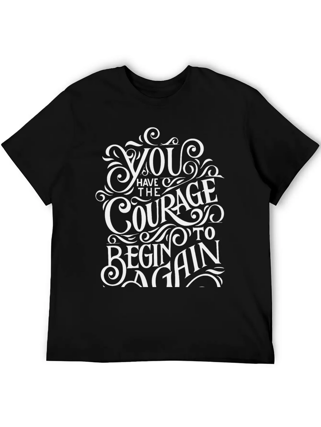 COURAGE Breathable Graphic T-Shirt – Perfect For Casual Days