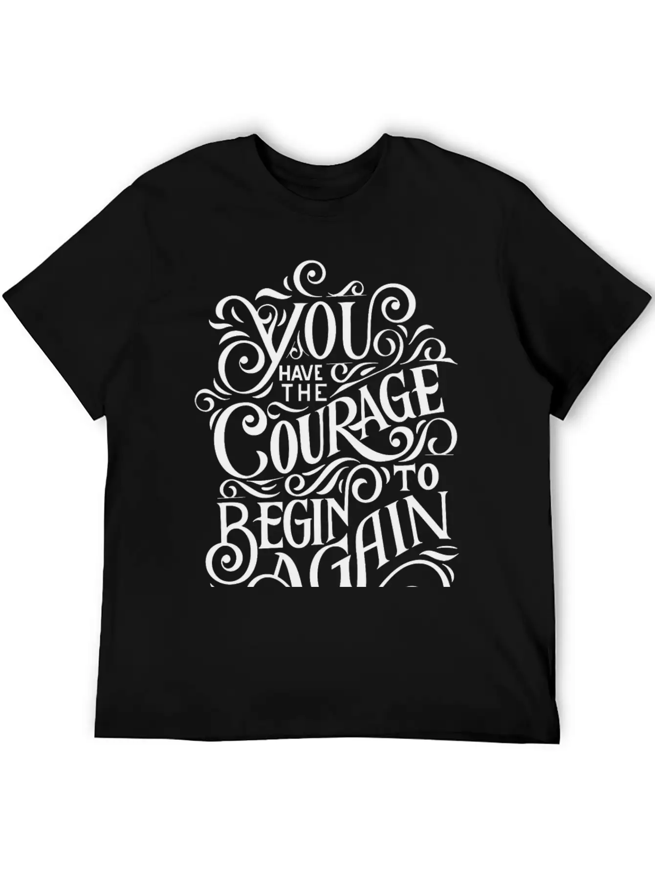 COURAGE Breathable Graphic T-Shirt – Perfect For Casual Days