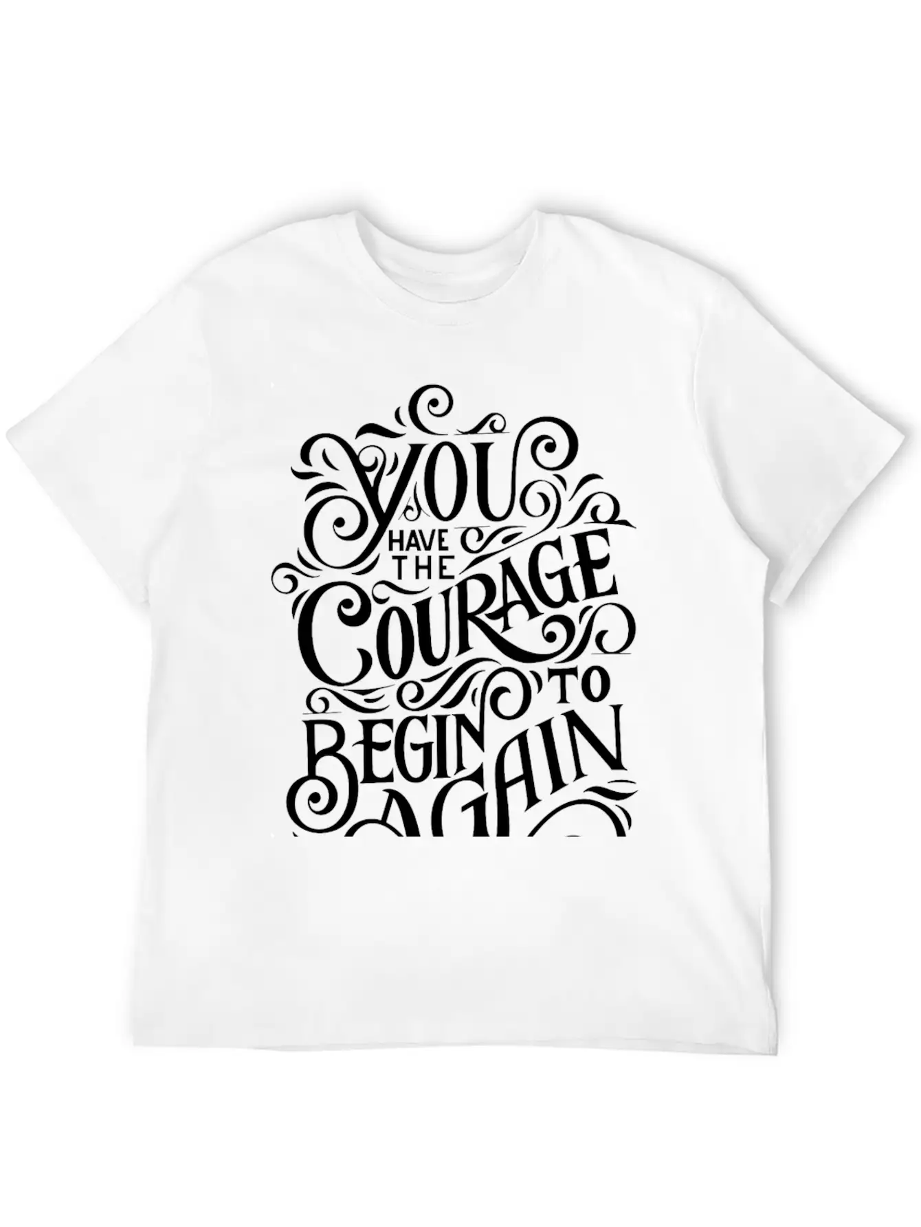 COURAGE Breathable Graphic T-Shirt – Perfect For Casual Days