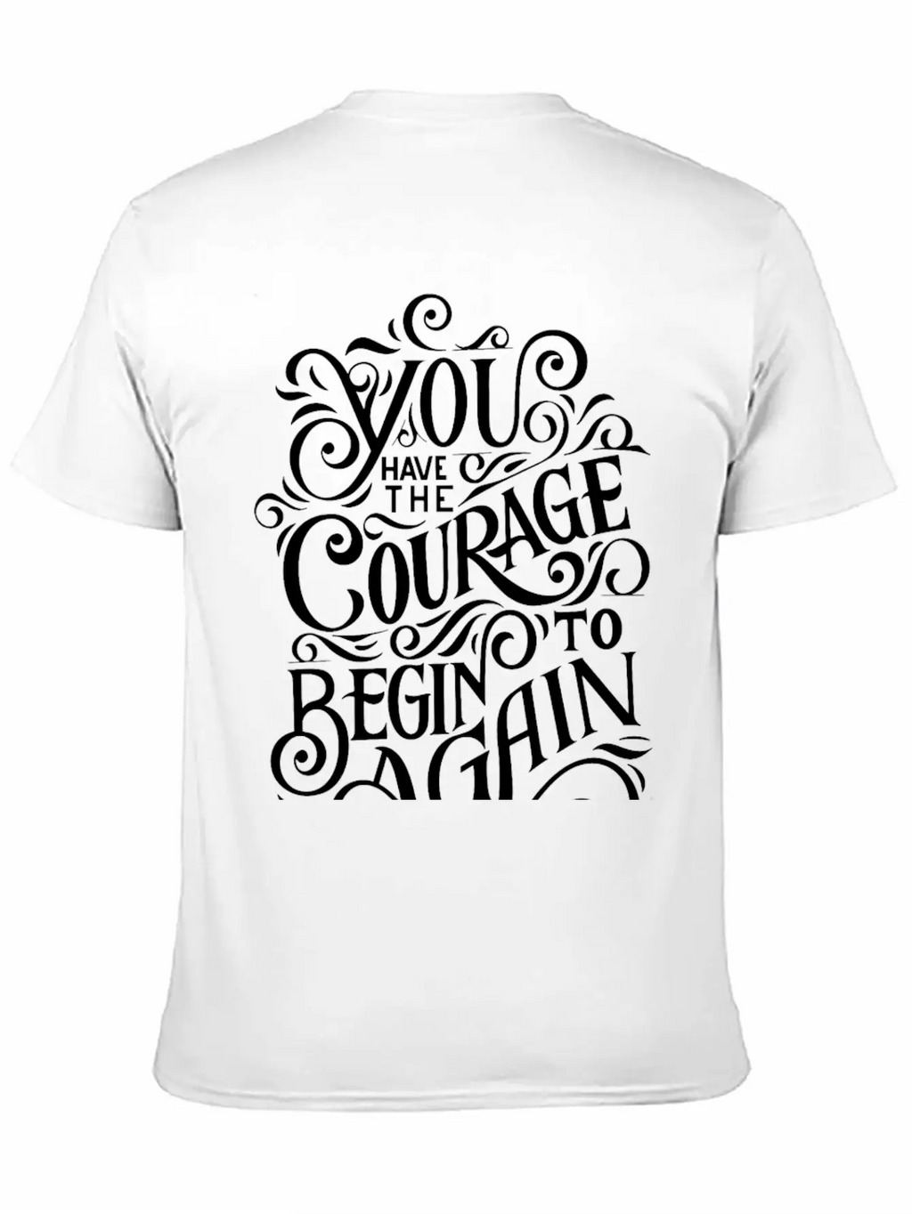 COURAGE Breathable Graphic T-Shirt – Perfect For Casual Days