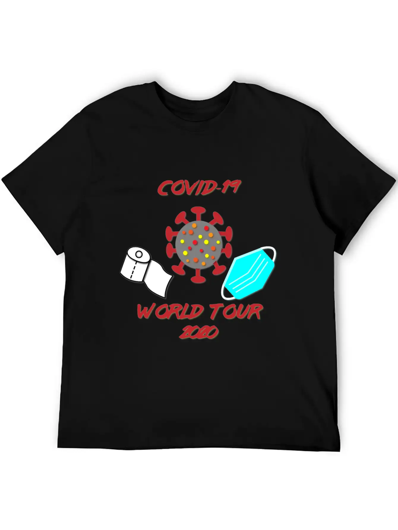 Covid-19 World Tour Unisex Casual T-Shirt – Clean Design For Daily Comfort