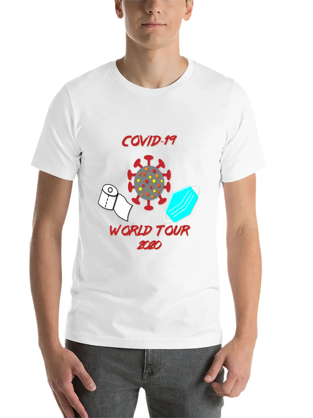 Covid-19 World Tour Unisex Casual T-Shirt – Clean Design For Daily Comfort