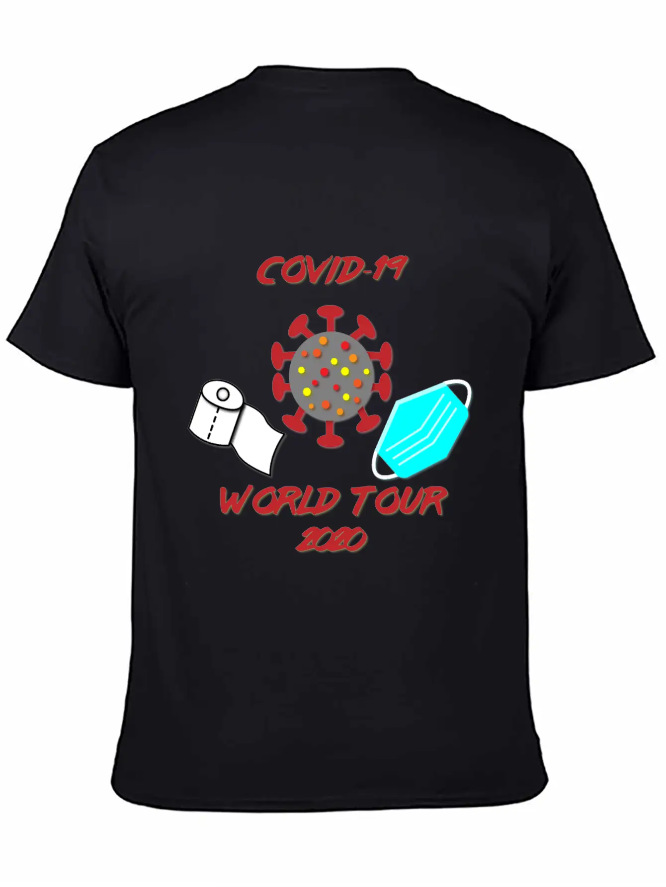Covid-19 World Tour Unisex Casual T-Shirt – Clean Design For Daily Comfort