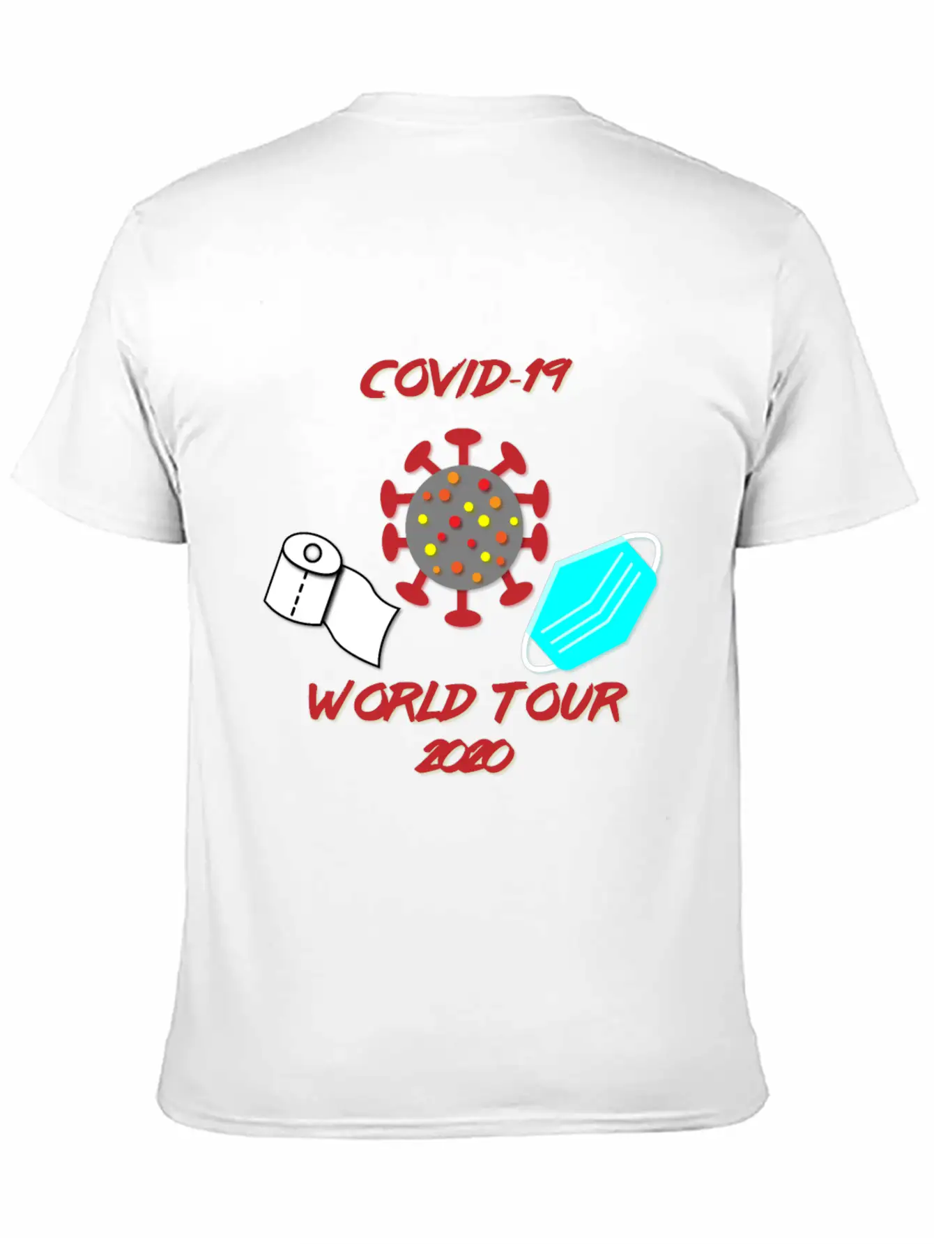 Covid-19 World Tour Unisex Casual T-Shirt – Clean Design For Daily Comfort