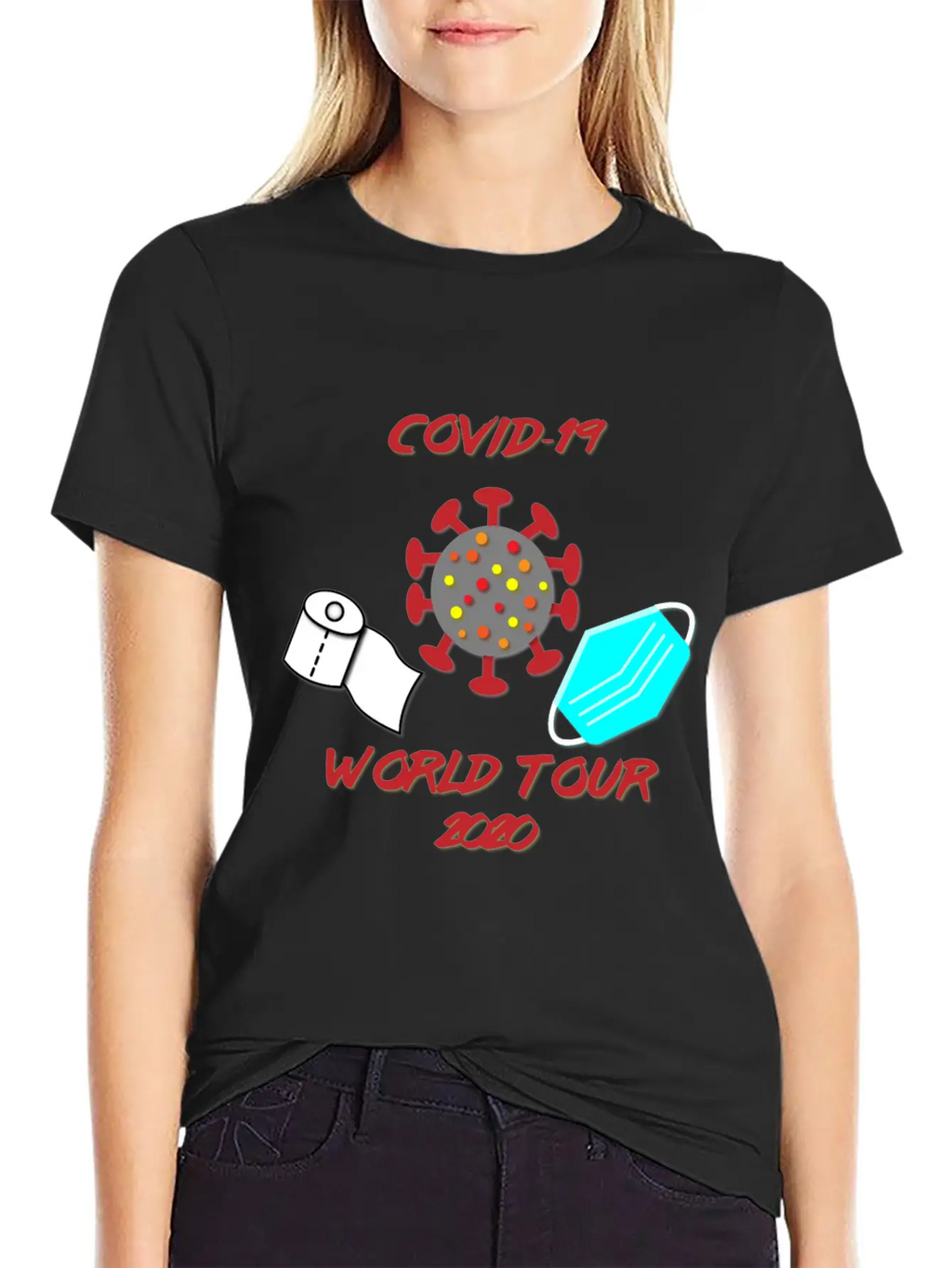 Covid-19 World Tour Unisex Casual T-Shirt – Clean Design For Daily Comfort