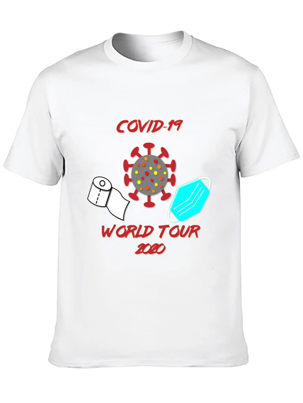 Covid-19 World Tour Unisex Casual T-Shirt – Clean Design For Daily Comfort