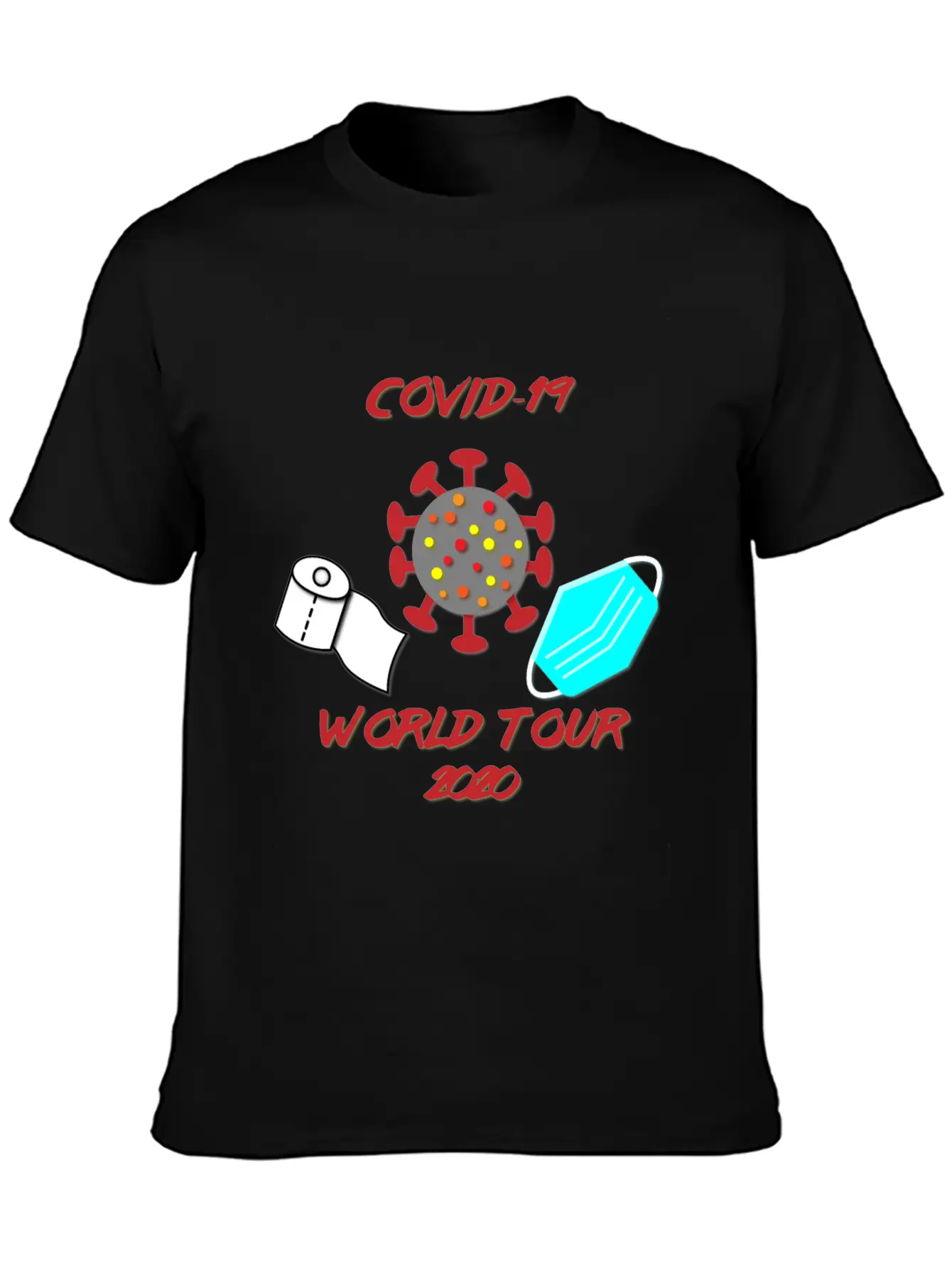 Covid-19 World Tour Unisex Casual T-Shirt – Clean Design For Daily Comfort