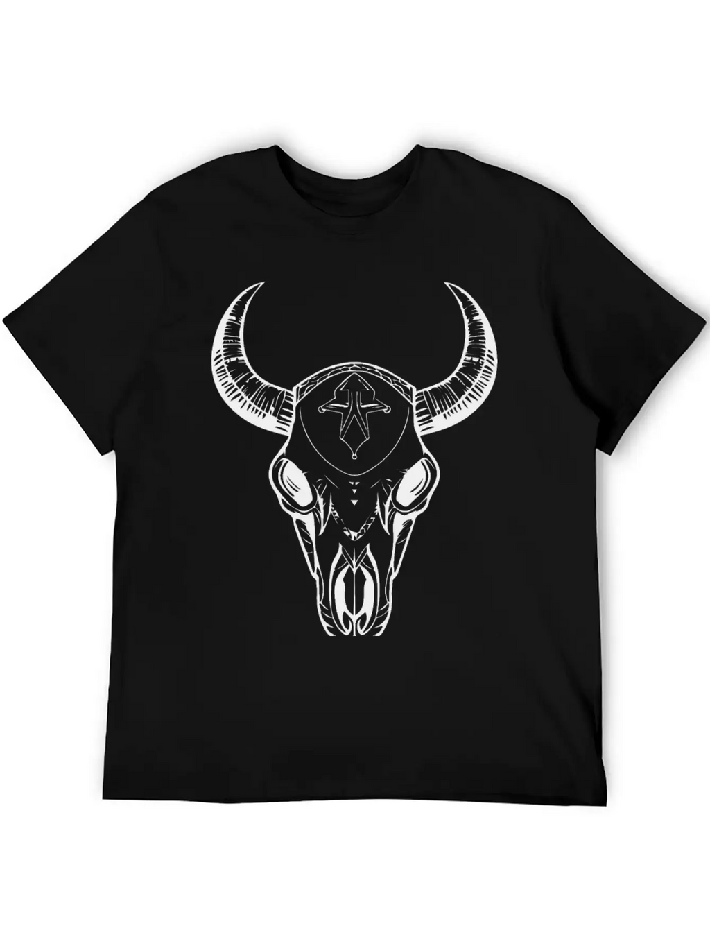 Cow Skull Boho Breathable Soft Cotton T-Shirt – Timeless Casual Look