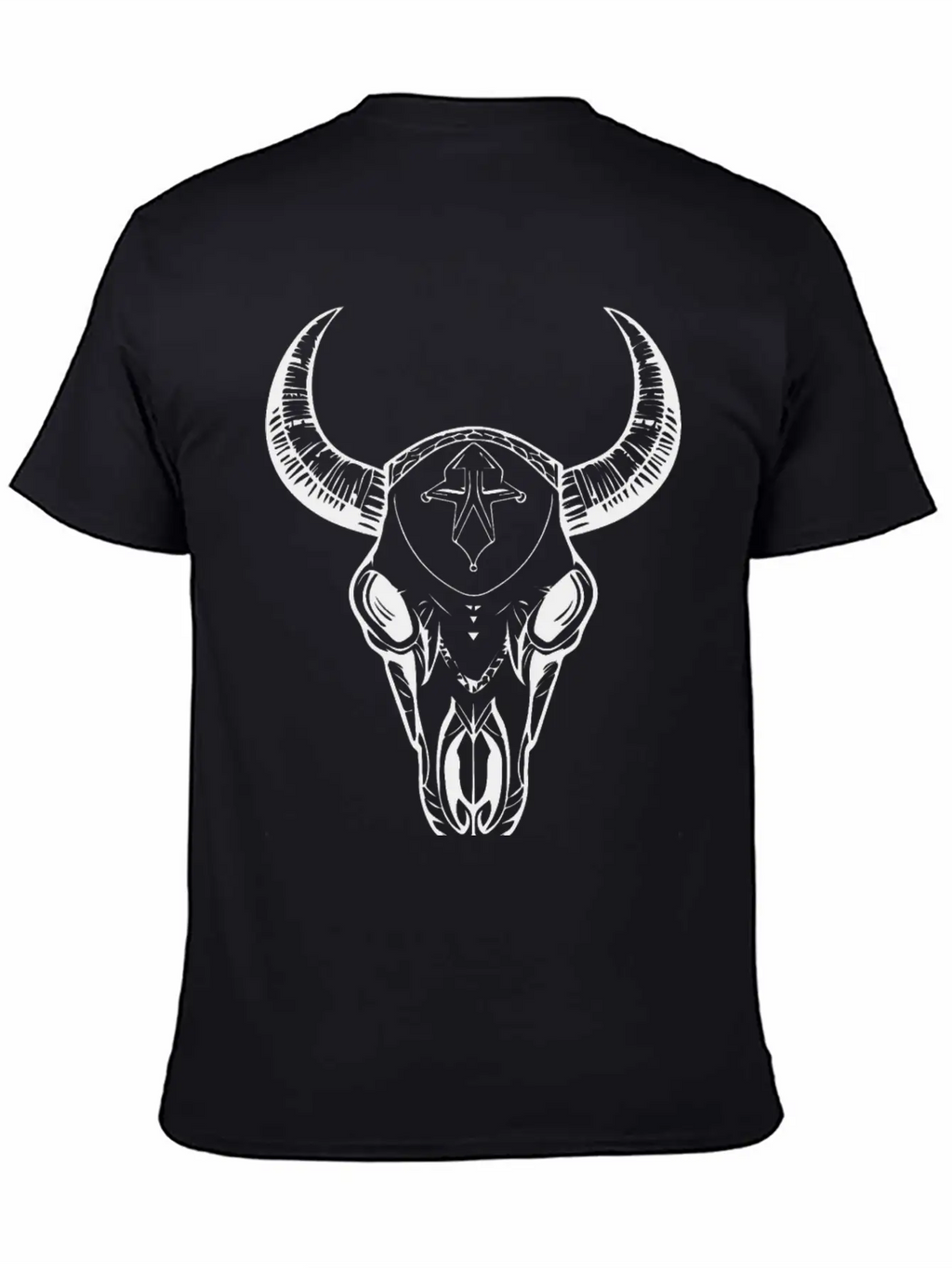 Cow Skull Boho Breathable Soft Cotton T-Shirt – Timeless Casual Look