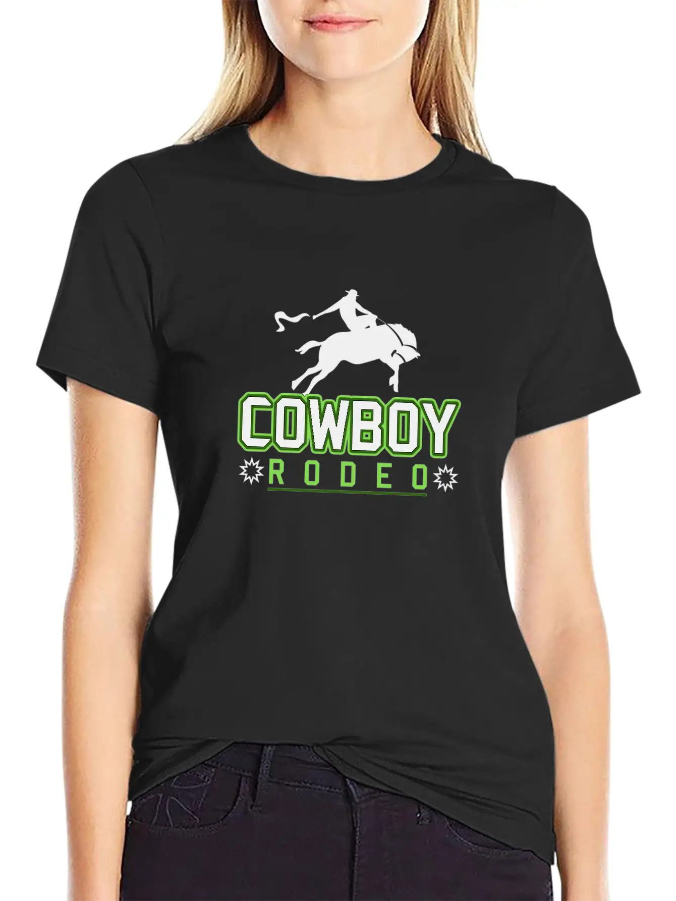 Cowboy Rodeo Rider Horse Basic Graphic T-Shirt – Daily Comfort In Soft Cotton