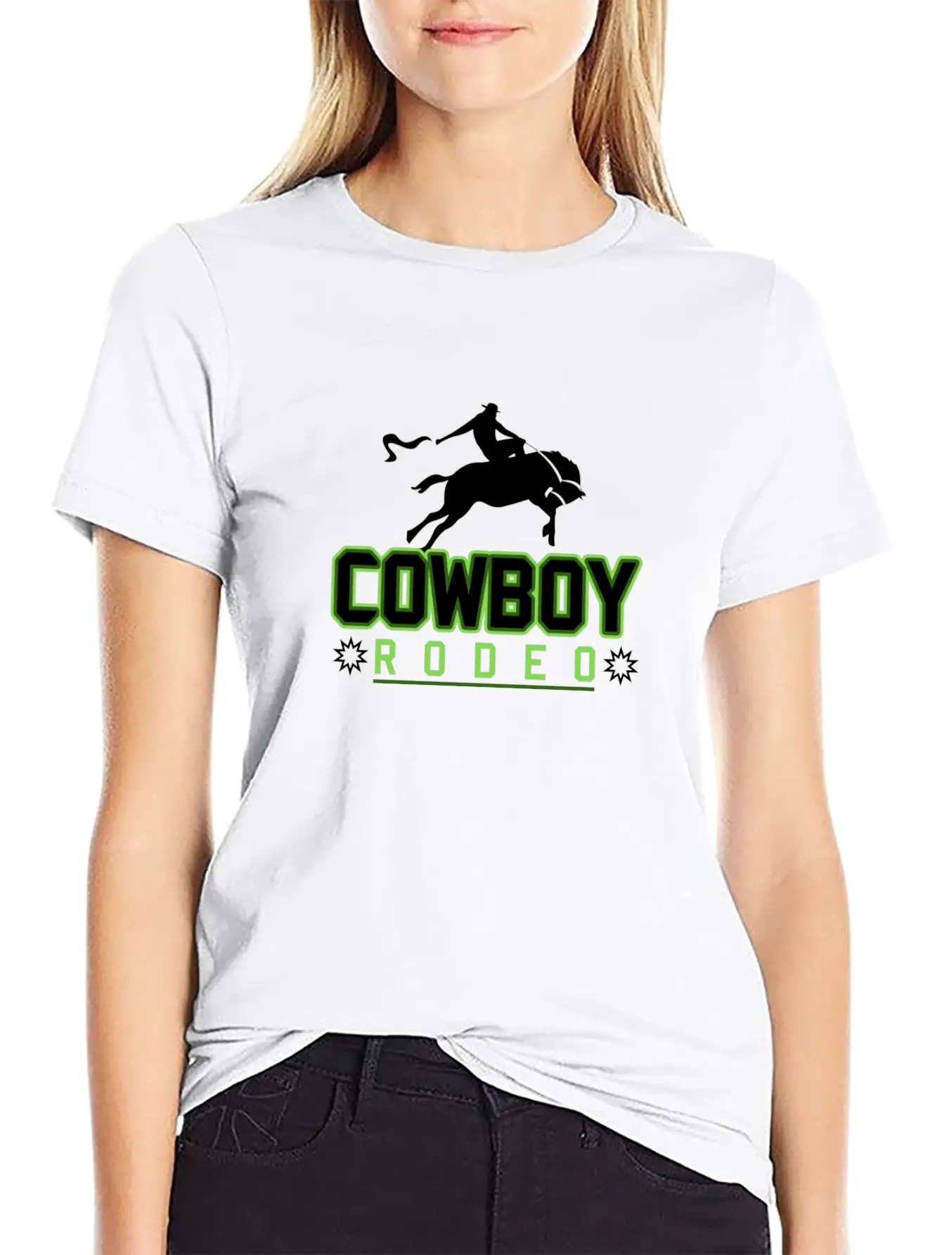 Cowboy Rodeo Rider Horse Basic Graphic T-Shirt – Daily Comfort In Soft Cotton