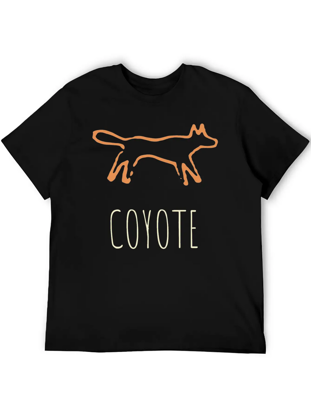 Coyote - Shamanic Sioux Totem For Protection Classic Cotton Tee – Unisex Comfort For Any Season
