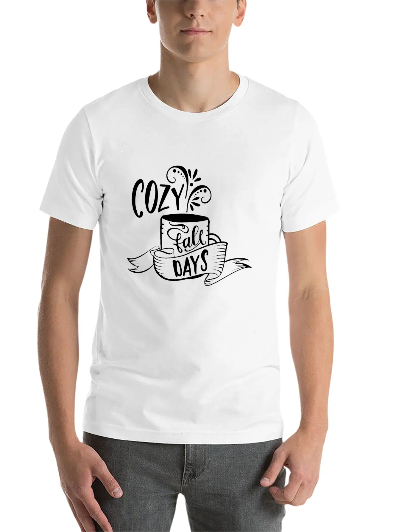 Cozy Fall Days Essential Unisex Summer Tee – Soft Cotton Casual Fit