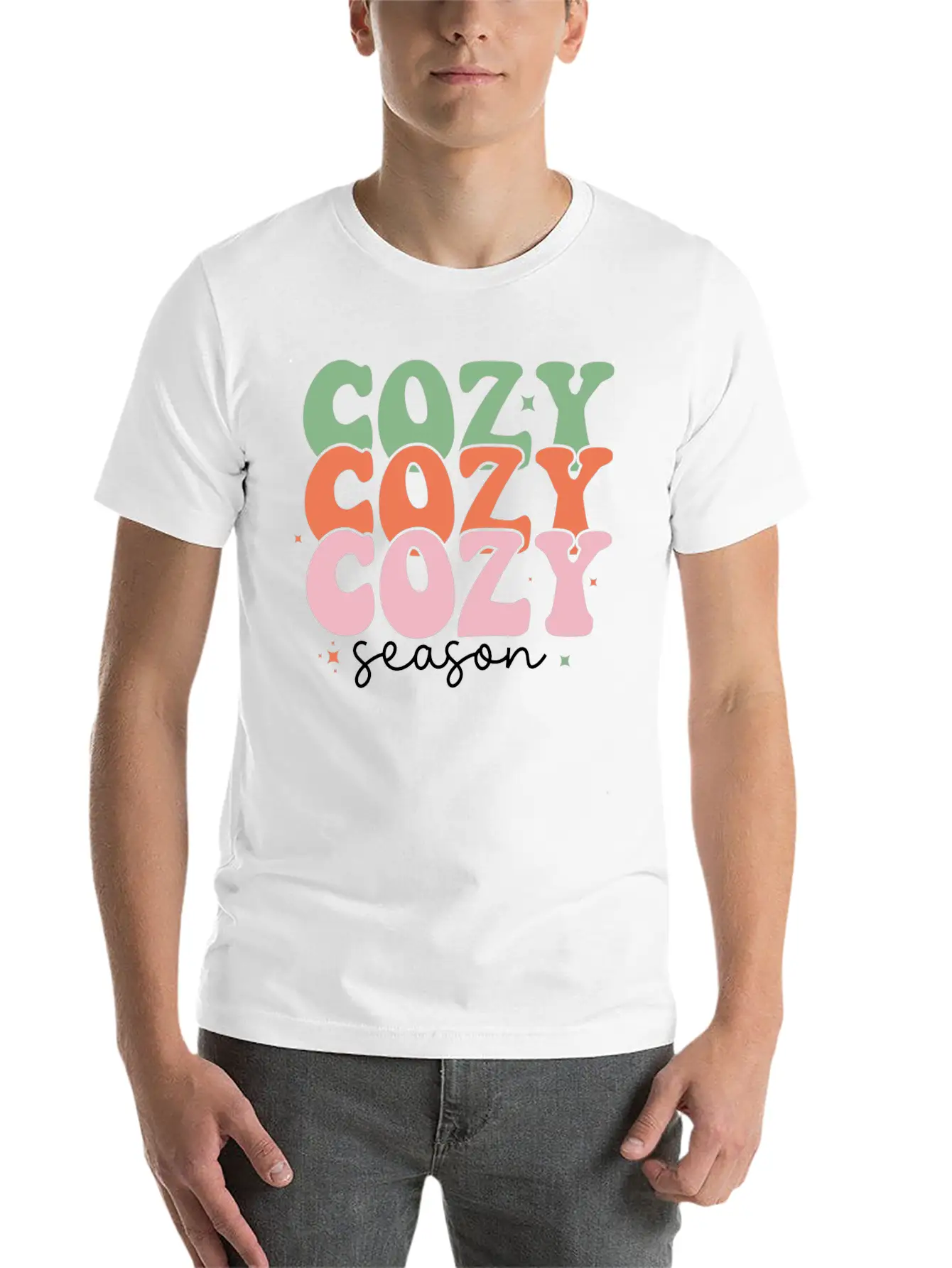 Cozy Season Christmas Timeless Short Sleeve Tee – Comfy And Minimalist Design