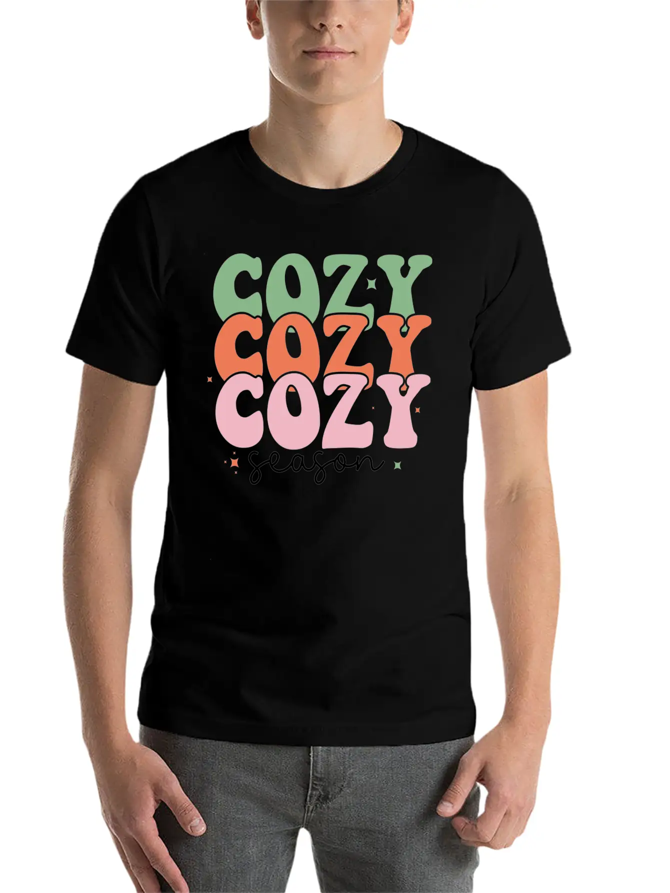 Cozy Season Christmas Timeless Short Sleeve Tee – Comfy And Minimalist Design