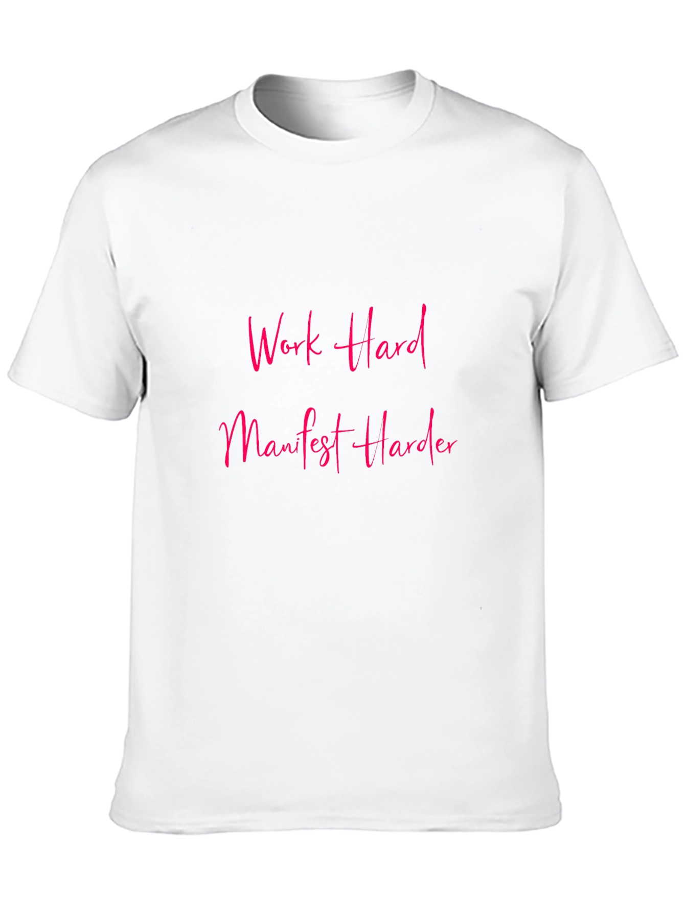 Work Hard Manifest Harder Black Graphic Tee