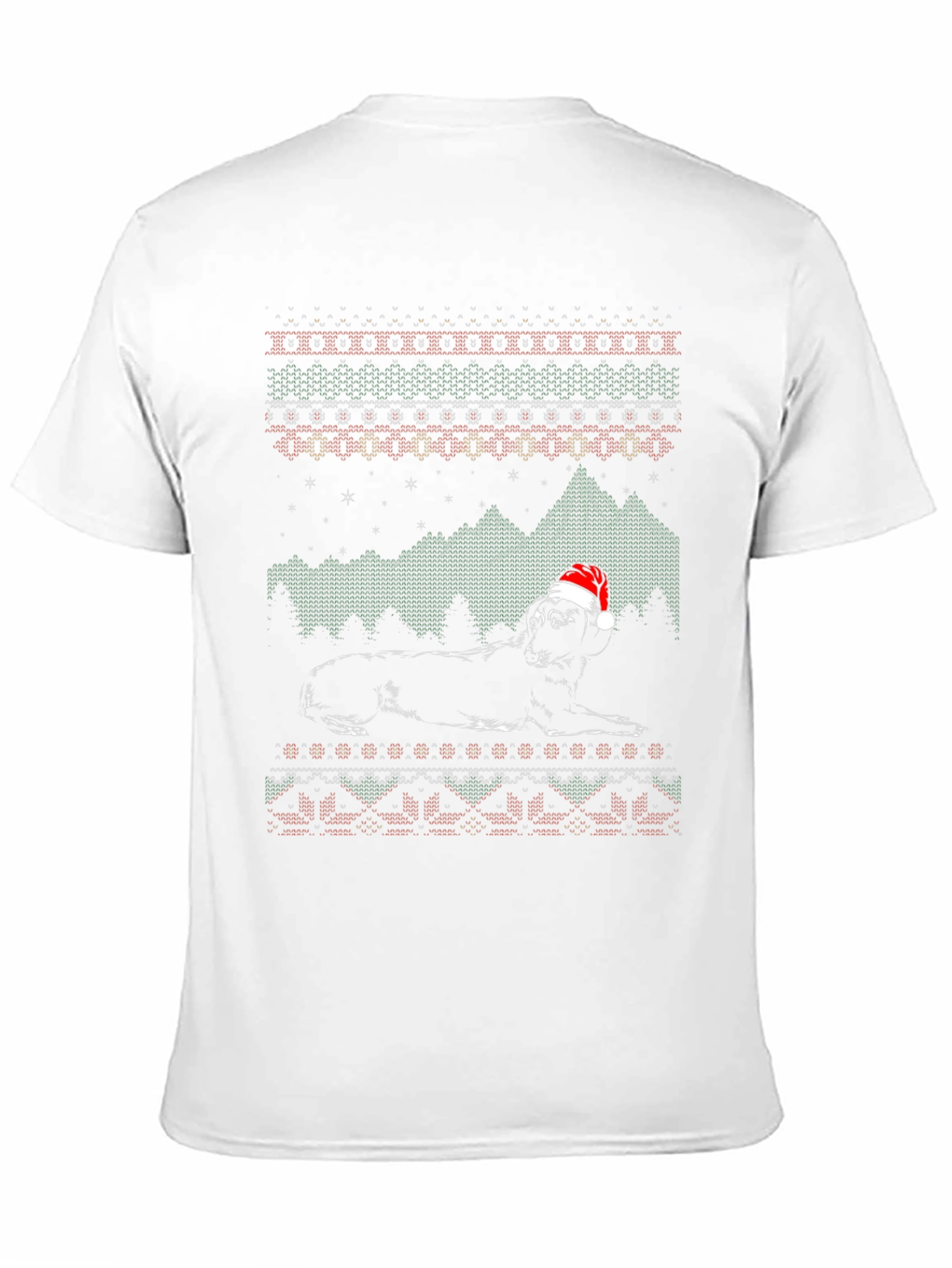 Festive Dog Ugly Christmas Sweater T-Shirt