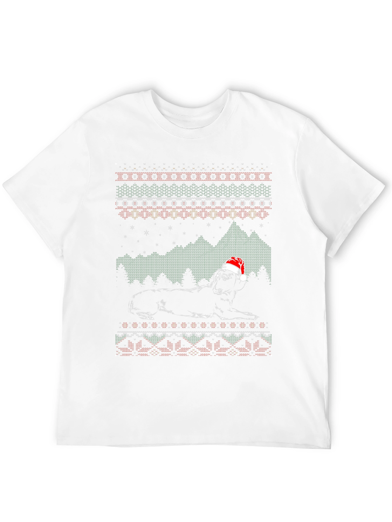 Festive Dog Ugly Christmas Sweater T-Shirt