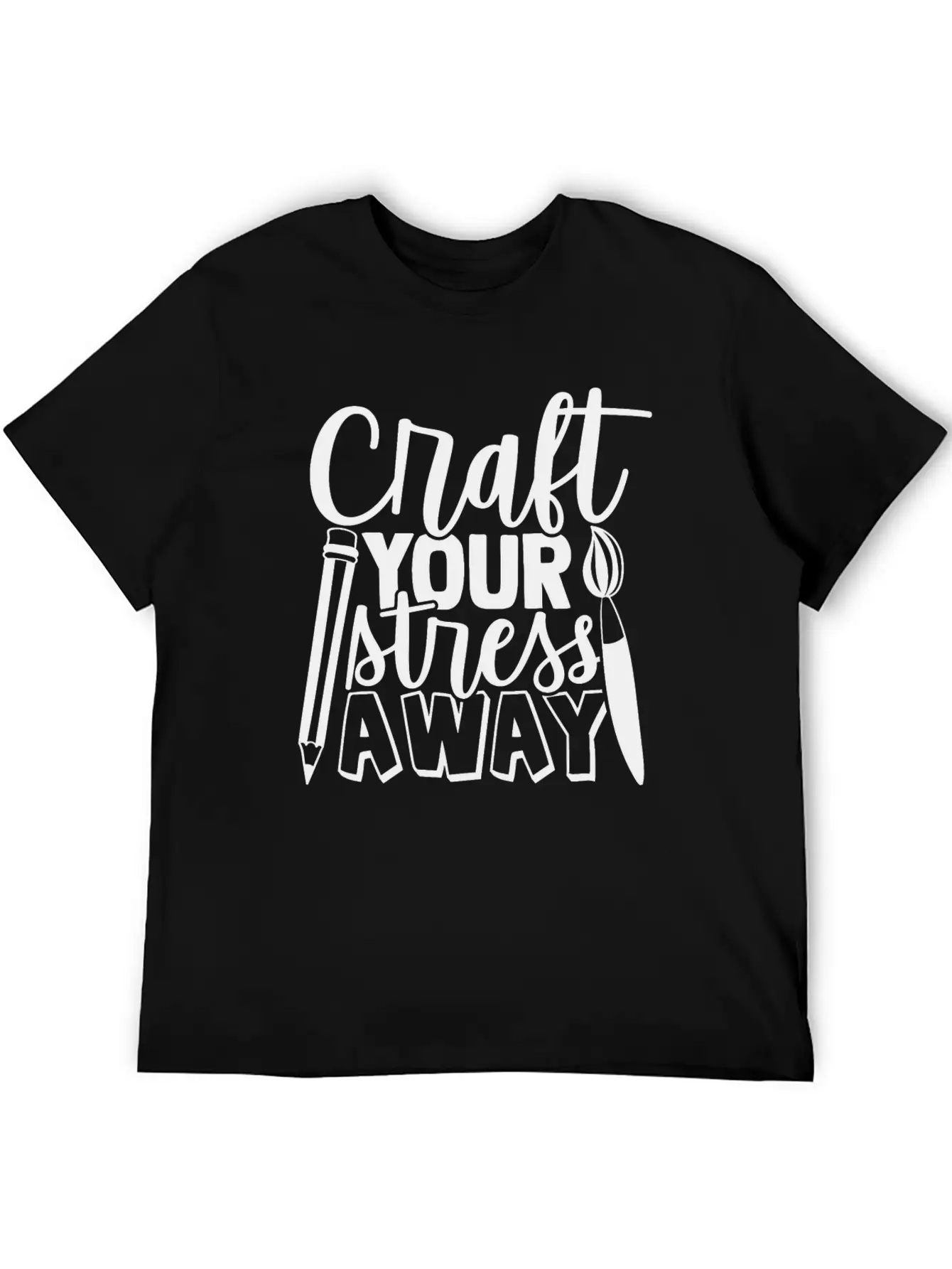 Craft Your Stress Away Breathable Graphic T-Shirt – Perfect For Casual Days