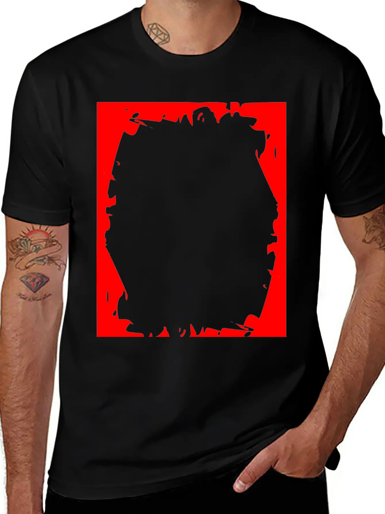 Crash Frame Red Essential Cotton Tee For Daily Outfits – Unisex Style
